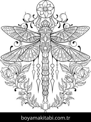 Dövme boyama sayfası – el becerilerini geliştirir, boyama çalışması