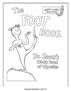 Dr Seuss boyama sayfası – el becerilerini geliştirir, boyama çalışması