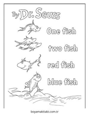 Dr Seuss boyama sayfası – boyama etkinliği, çocuk aktivitesi