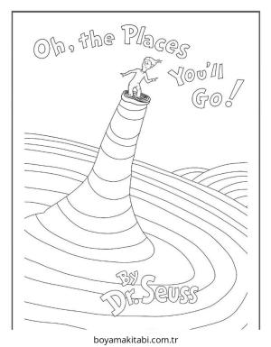 Dr Seuss boyama sayfası – yaratıcılığı geliştirir, keyifli zaman