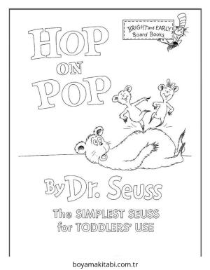 Dr Seuss boyama sayfası – eğitici aktivite, yaratıcılık
