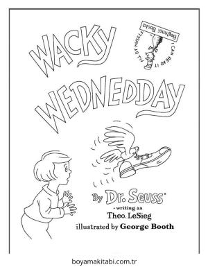 Dr Seuss boyama sayfası – evde etkinlik, ücretsiz yazdır