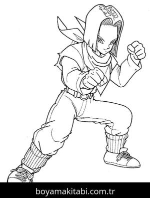 Dragon Ball Z boyama sayfası – renkli çizimler, okul öncesi