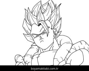 Dragon Ball Z boyama sayfası – PDF indir, sevimli karakter