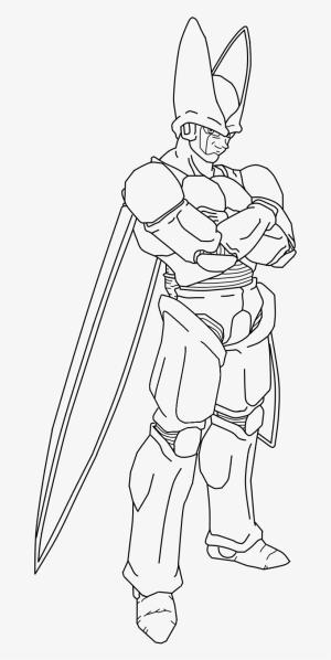 Dragon Ball Z boyama sayfası, Dragon Ball Z coloring page, Cell, 