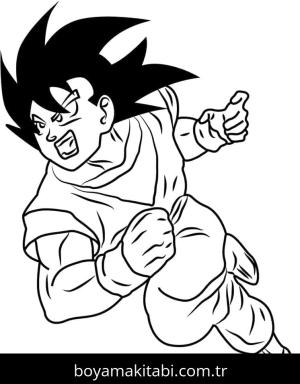 Dragon Ball Z boyama sayfası – keyifli zaman, renkli çizimler