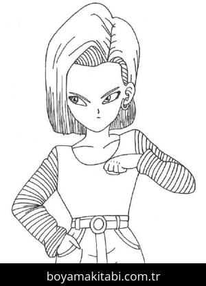 Dragon Ball Z boyama sayfası – çocuklar için, çizgi film temalı