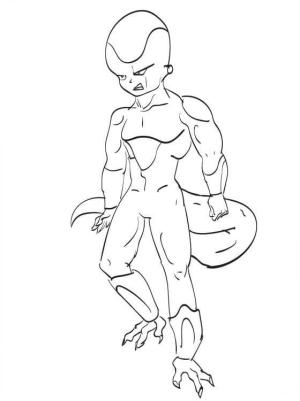 Dragon Ball Z boyama sayfası, Dragon Ball Z coloring page, Frieza, 