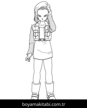 Dragon Ball Z boyama sayfası – boyama çalışması, yaratıcılığı geliştirir