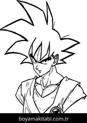 Dragon Ball Z boyama sayfası – evde etkinlik, ücretsiz yazdır