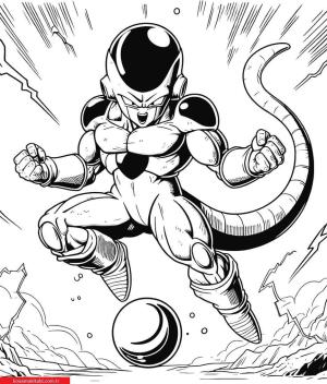 Dragon Ball Z boyama sayfası, Dragon Ball Z coloring page, , 