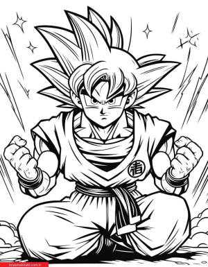 Dragon Ball Z boyama sayfası, Dragon Ball Z coloring page, , 