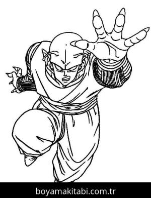 Dragon Ball Z boyama sayfası – sevimli karakter, sanatsal çalışma