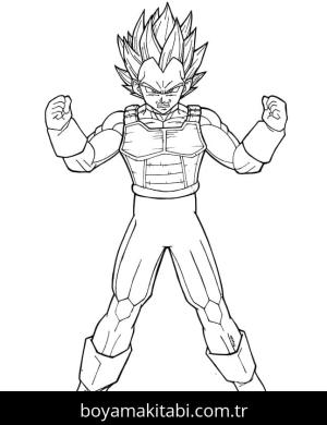 Dragon Ball Z boyama sayfası – yaratıcılığı geliştirir, keyifli zaman