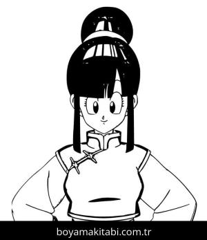 Dragon Ball Z boyama sayfası – basit çizim, kolay boyama