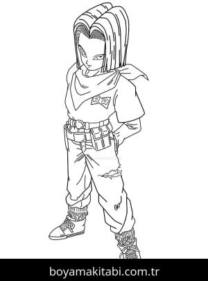 Dragon Ball Z boyama sayfası – sanatsal çalışma, çocuklar için