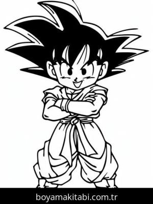 Dragon Ball boyama sayfası – boyama etkinliği, çocuk aktivitesi