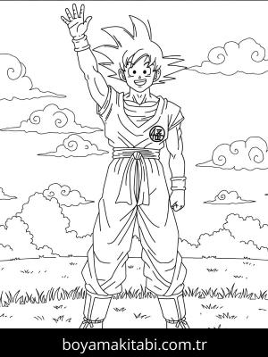 Dragon Ball boyama sayfası – ücretsiz yazdır, boyama etkinliği