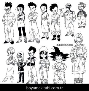 Dragon Ball boyama sayfası – yaratıcılık, eğlenceli etkinlik