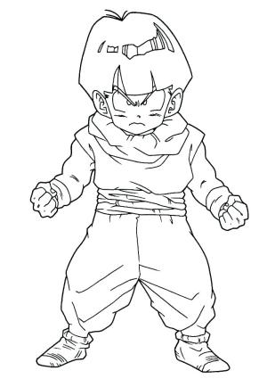 Dragon Ball boyama sayfası,  coloring page, Harika Genç Gohan, 