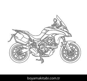 Ducati Motosiklet boyama sayfası – boyama çalışması, yaratıcılığı geliştirir