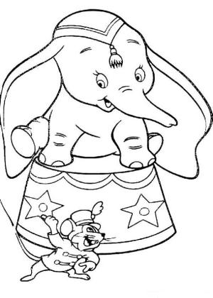 Dumbo boyama sayfası,  coloring page, Dumbo 23, 