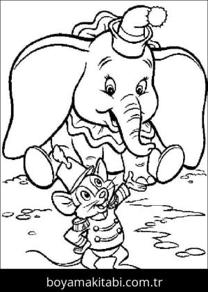 Dumbo boyama sayfası – çocuklar için, çizgi film temalı