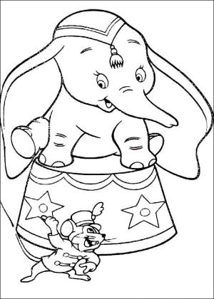 Dumbo boyama sayfası,  coloring page, Dumbo 8, 