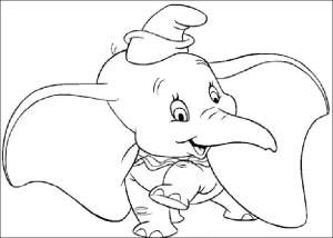 Dumbo boyama sayfası,  coloring page, Dumbo 12, 