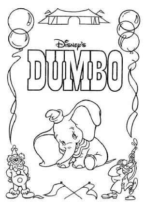 Dumbo boyama sayfası,  coloring page, Dumbo 4, 