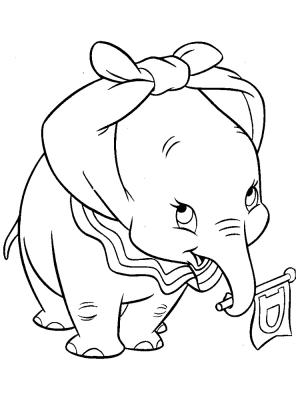 Dumbo boyama sayfası,  coloring page, Dumbo 28, 