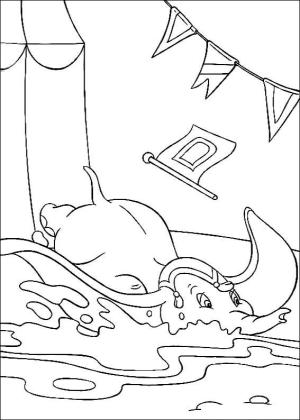 Dumbo boyama sayfası,  coloring page, Dumbo 9, 