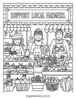 Dünya boyama sayfası – okul öncesi, evde etkinlik