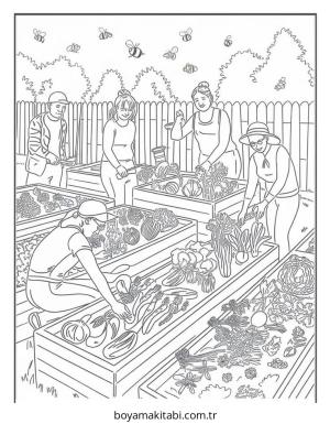 Dünya boyama sayfası – çizgi film temalı, basit çizim