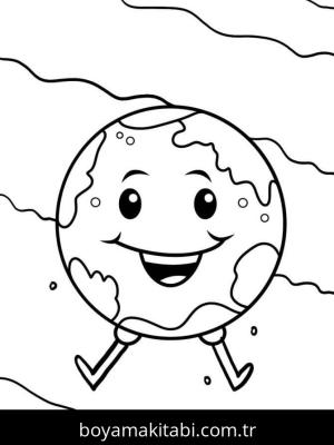 Dünya boyama sayfası – yaratıcılığı geliştirir, keyifli zaman