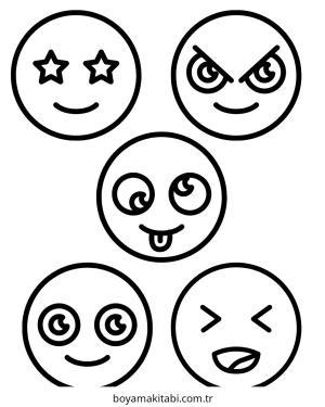 Duygular boyama sayfası – boyama etkinliği, çocuk aktivitesi