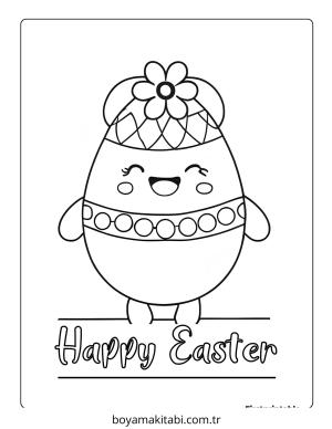 Easter boyama sayfası – ücretsiz yazdır, boyama etkinliği