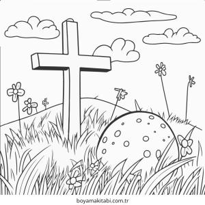 Easter boyama sayfası – boyama etkinliği, çocuk aktivitesi