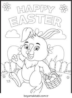 Easter boyama sayfası – okul öncesi, evde etkinlik