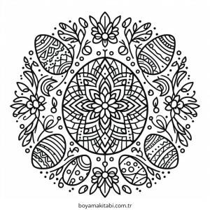 Easter boyama sayfası – çocuklar için, çizgi film temalı