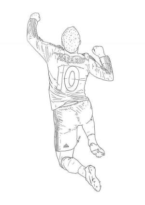 Eden Hazard boyama sayfası,  coloring page, Eden Hazard Pular, 