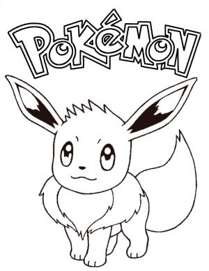 Eevee boyama sayfası,  coloring page, Eevee Pokémon, 