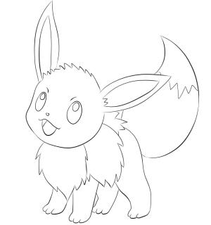 Eevee boyama sayfası,  coloring page, Eevee ücretsiz, 