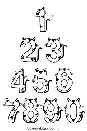 Eğitimsel boyama sayfası – çizgi film temalı, basit çizim