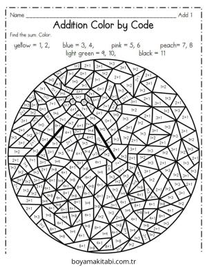 Eğitimsel boyama sayfası – boyama etkinliği, çocuk aktivitesi