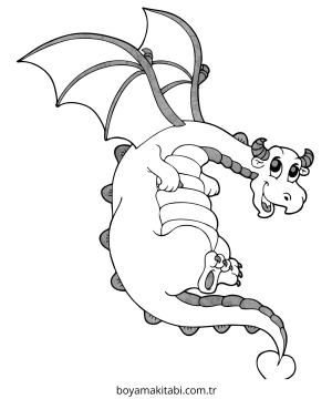 Ejderha boyama sayfası – yaratıcılık, eğlenceli etkinlik