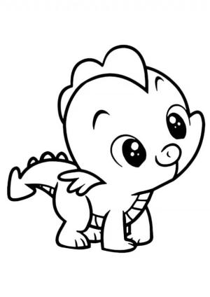 Ejderha boyama sayfası, Dragon coloring page, Bebek Ejderha Kawaii, 