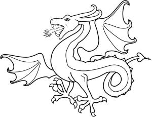 Ejderha boyama sayfası, Dragon coloring page, Inanılmaz Ejderha, 