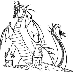 Ejderha boyama sayfası, Dragon coloring page, Canavar Ejderha, 