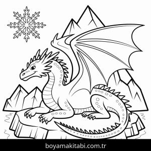 Ejderha boyama sayfası – yaratıcılık, eğlenceli etkinlik